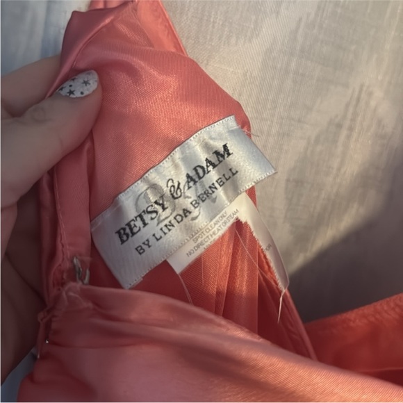 Betsy & Adam Evening Gown Pink Size 6 - Picture 7 of 7